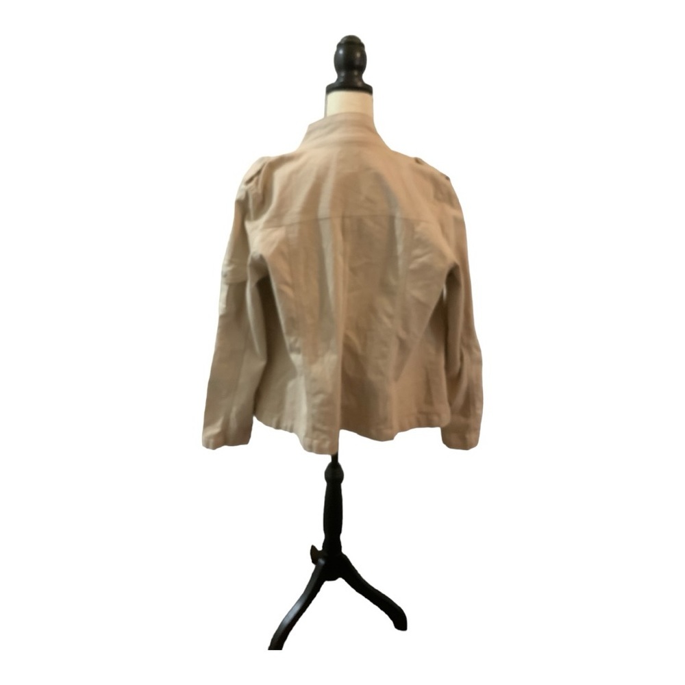 Kensie Women’s Jeans Jacket TAN Utility Military Pockets Size Large NEW NWT - Picture 4 of 10